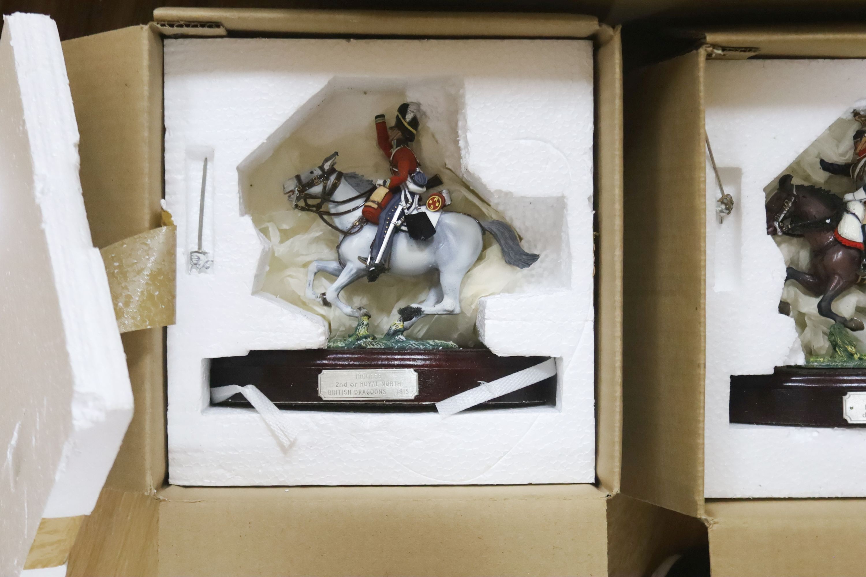 A collection of model soldiers by Charles Stadden, many boxed